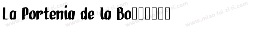 La Portenia de la Bo字体转换